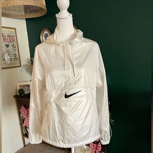 Nike Women's White Windbreaker Jacket